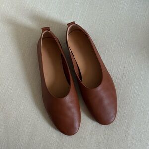 Quince Italian Leather Ballet Flats